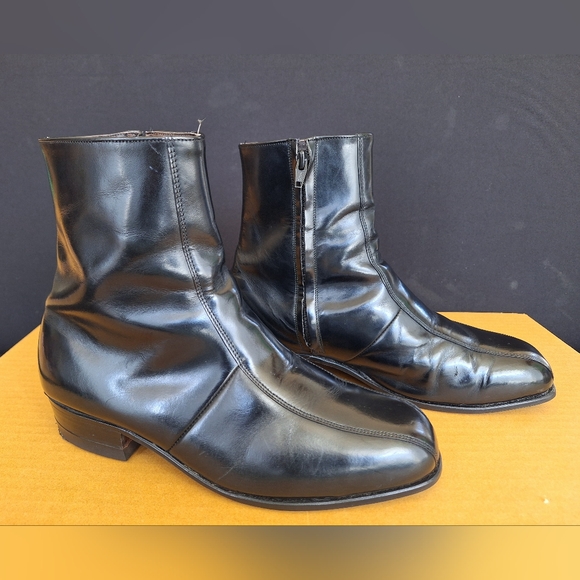 Iron Age Woman Steel Toe Size 7  Classic Black Leather Side Zip Work Boots - Picture 2 of 15